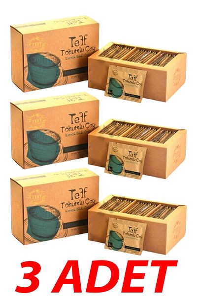 TEFF LİFE شاي بذور تيف الأصلي - 3 علب