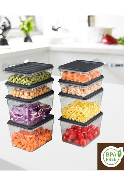 VİZYON Refrigerator Organizer Set Refrigerator Organizer Icebox Storage Container