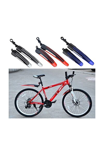 Streak Bisiklet Çamurluk 24 26 Jant Uyumlu Ön Arka Takım Seti Dağ Bisikleti Çamurluğu KIRMIZI Renk