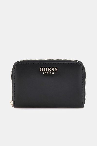 Guess Laurel Slg Medium Zip Around Women's Black Wallet Swvc8500140-Bla