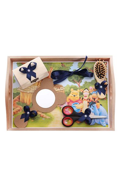 Recostore Tray mot, Winnie The Pooh, 6 pieces, navy blue, 35x20 cm, REC1967/15
