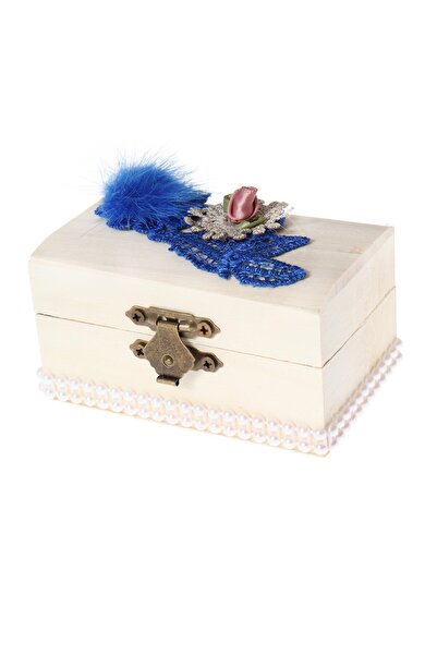 Recostore Cutiuta cufar prima suvita, handmade, albastru, 10x5x5 cm, REC1798