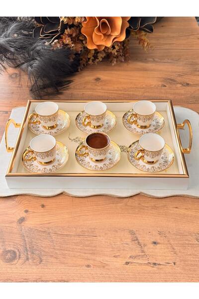 Meri Ev Gereçleri ISABELLA TÜRK KAHVE FİNCAN TAKIMI 6 KİŞLİK 12 PARÇA