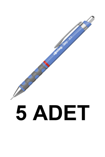 Rotring 5 ADET VERSATİL KALEM TIKKY 0.5 MENEKŞE MAVİ 2214582