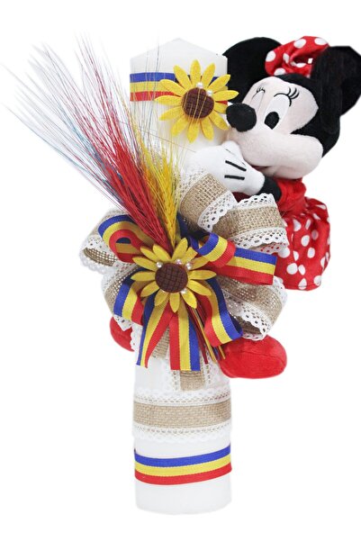 Recostore Lumanare traditionala cu jucarie de plus Minnie Mouse, 40x7 cm, REC...