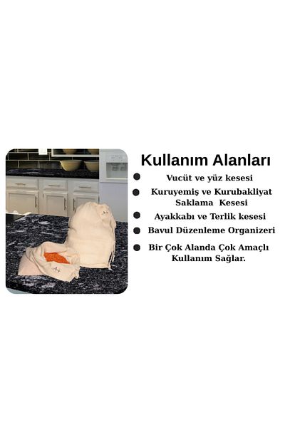 ALREMİYA 100% Cotton Multi-Purpose 2-Piece Pouch (25X45Cm)