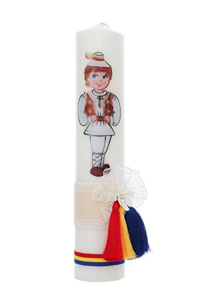 Recostore Lumanare botez model traditional, 35x7 cm, REC5001/4