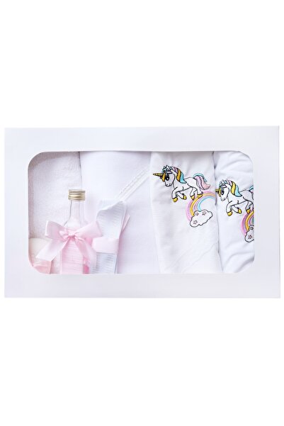 Recostore Trusou brodat cu unicorn , 7 piese, roz, REC2196