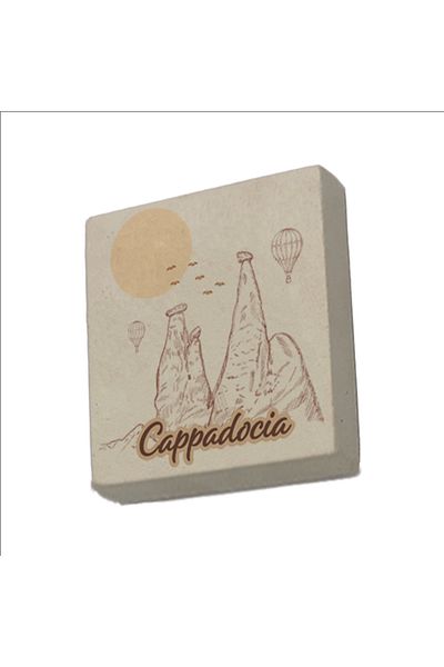 Sadrazam Cappadocia Visual Printed Natural Stone Magnet (5 X 5 Krt-162)