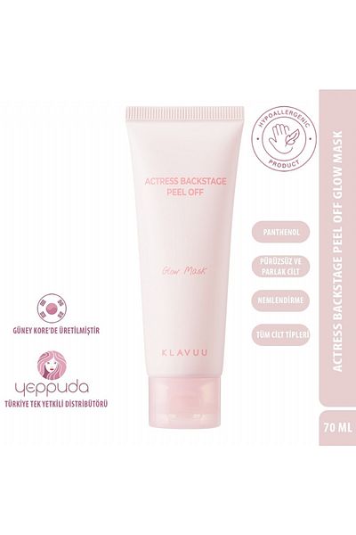 Klavuu Actress Backstage Peel Off Glow Mask - Peel Off, Korean Glass Skin Glow Mask