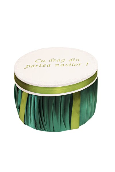 Recostore Cutie transport trusou alb-verde, 30x25 cm, REC1250