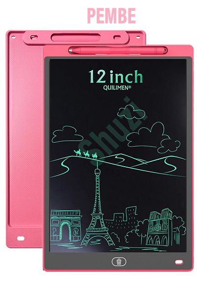 Shuzi 12 Inc Large Size Digital Lcd Screen Pen Children's Writing Drawing Writing Graphic Note Writing Educational Tablet
