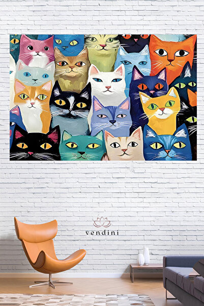 Vendini نسيج عالي الجودة، ألوان نابضة بالحياة، نسيج جداري، نسيج جداري