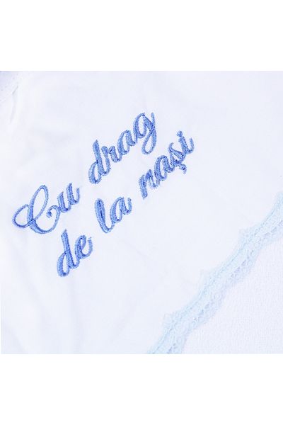 Recostore Trusou alb-bleu „Cu drag de la nasi”, 7 piese, REC242