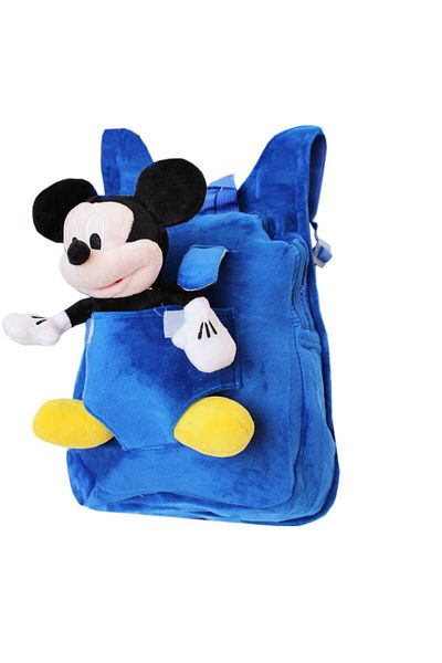 Recostore Rucsac cocolino copii, Mickey Mouse, albastru, 32x25x12 cm, REC1124