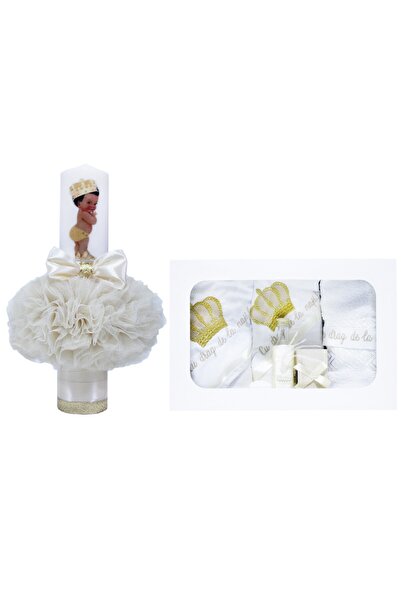 Recostore Σετ 8 κηροπηγίων, ιβουάρ, REC1815