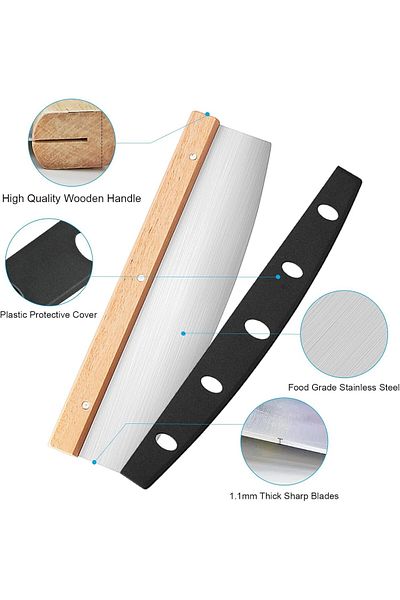 DELPI Pizza Knife, Stainless steel, 35 x 11 cm