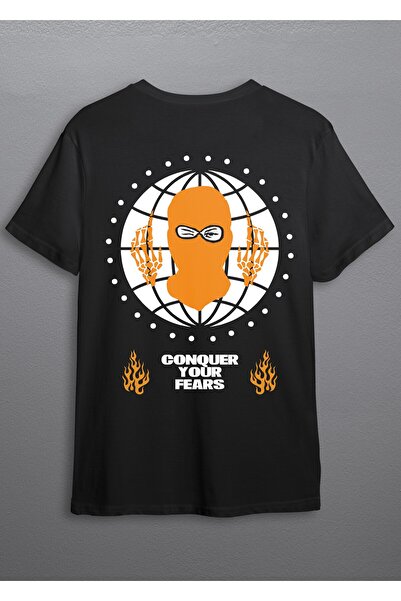 Huw Νικήστε τα Φόβα Ουνισέξ Μπλουζάκι Street Fashion Κανονικής Εφαρμογής