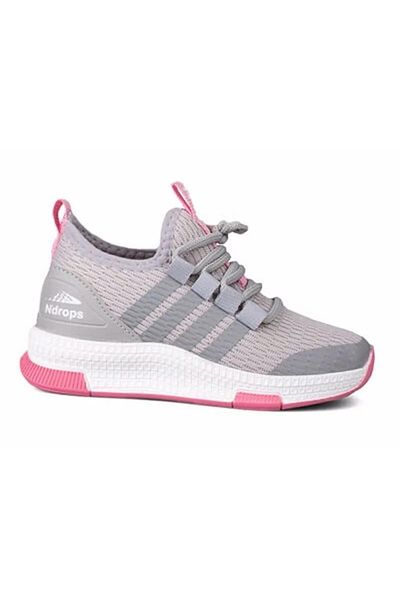 Pabuçland Ndrops Comfortable, Orthopedic, Lightweight, Laceless Mesh Sneaker Daily Children's Sports Shoes