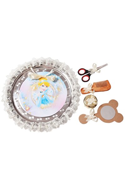 Recostore Δίσκος με θέμα τη Σταχτοπούτα, 30 cm, ιβουάρ, 6 τεμάχια, REC1969/8