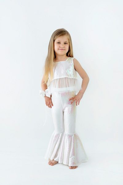 DUCA KIDS Costum de sirenă spaniolă strălucitoare-liliac