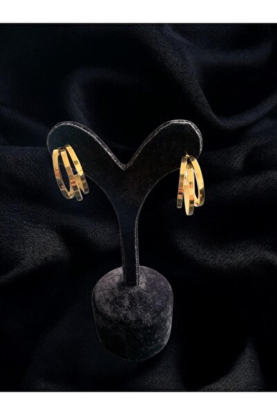 Constanza Exclusive Balık Sırtı Örgü Paslanmaz Çelik Küpe 065