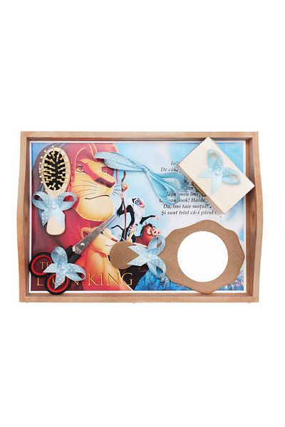 Recostore Tava mot, Timon si Pumba, 6 piese, bleu, 35x20 cm, REC1967/56
