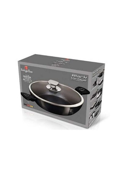 Berlinger Haus Marbled Saucepan With Lid 28 Cm Black Vintage Lp-kl-135p