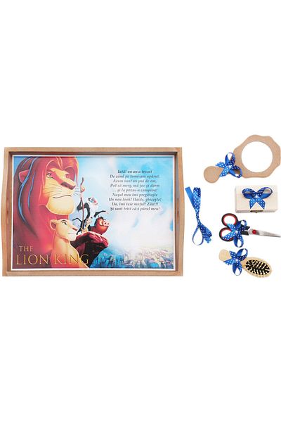 Recostore Mot tray, Timon and Pumbaa, 6 pieces, electric blue, 35x20 cm, REC1967/55