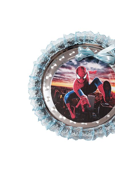 Recostore Tava mot cu Spiderman , 30 cm, bleu, 6 piese,REC1969/73