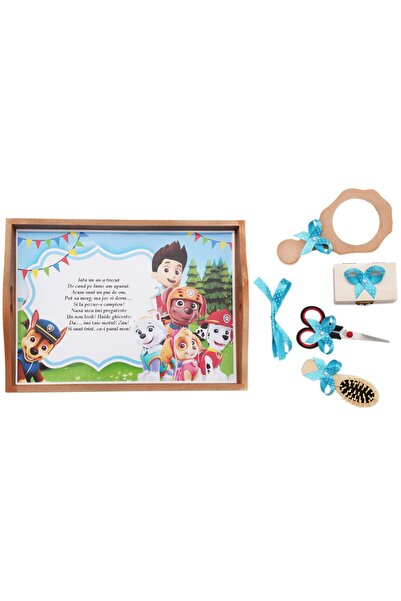 Recostore Tava mot, Paw Patrol, 6 piese, turcoaz, 35x20 cm, REC1967/47