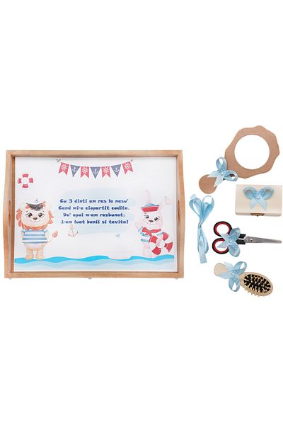 Recostore Tava mot, marinar, 6 piese, bleu, 35x20 cm, REC1967/50