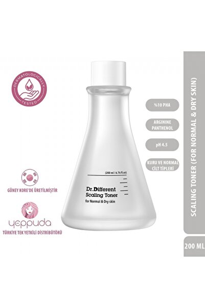 Dr.Different Scaling Toner - Kuru ve Normal Cilt Tipleri İçin %10 PHA İçerikl...