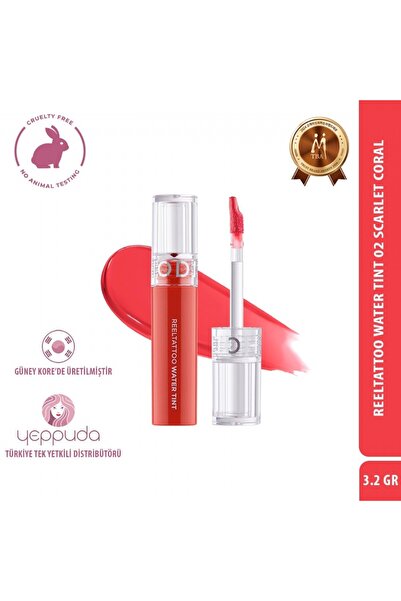 Merythod Gün Boyu Kalıcı Doğal Görünüm Sağlayan Reeltattoo Water Tint 02 Scar...