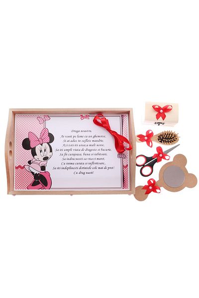 Recostore Minnie Mouse tray, 6 pieces, red, 35x20 cm, REC1967/41