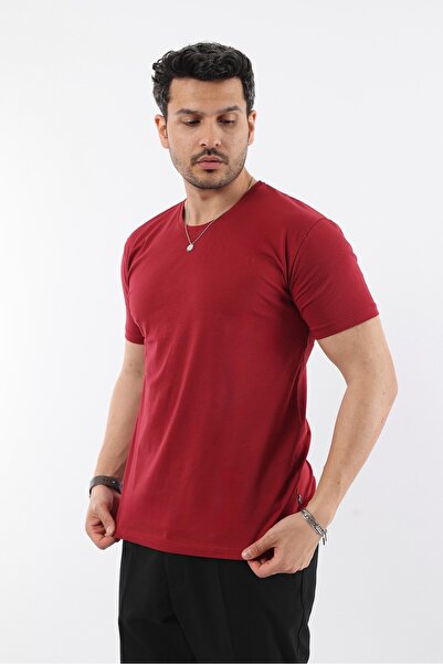 Rodrigo Tricou pentru bărbați, slim fit, cu decolteu crew, simplu și de bază