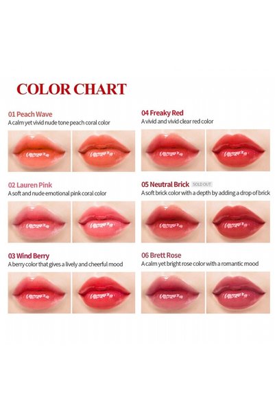 Merythod Reeltattoo Glass Tint That Provides a Long-Lasting Radiant Look 02 Loren Pink