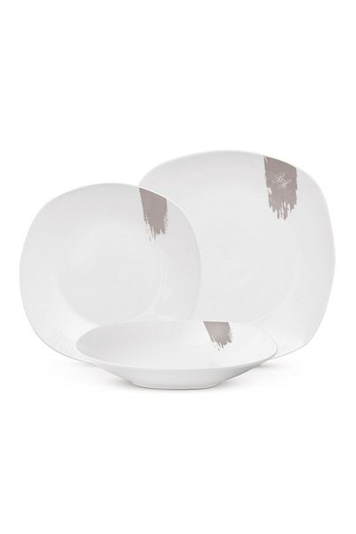 Berlinger Haus 18-piece Plate Set Taupe Bh 10202