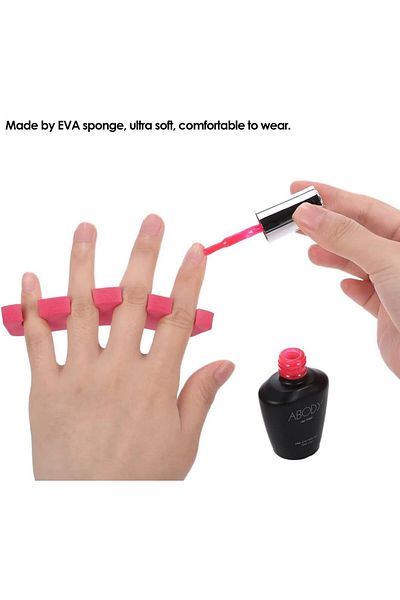 LA PERLA TECH 4Pcs Soft Sponge Finger Toe Separator Divider Spacer EVA Foam Nail Art Pedicure Manicure Tool