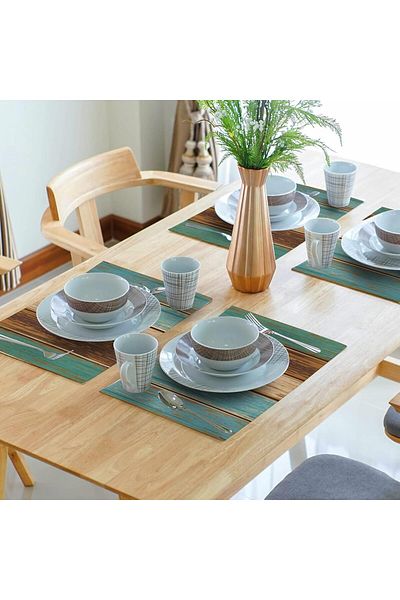 DELPI Runners & Placemats - Green - Polyester