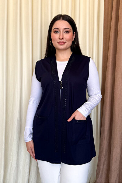 ModaPlaza Жіночий короткий жилет великого розміру 505