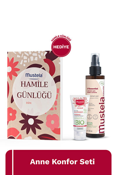 Mustela Hamile Günlüğü Hediyeli Anne Konfor Seti - Organik Sertifikalı Losyon...