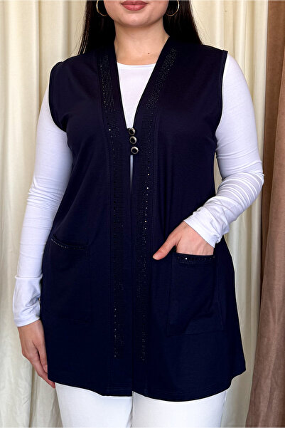 ModaPlaza Жіночий короткий жилет великого розміру 505