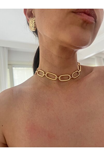 Hoop jewelery Chain Choker Necklace