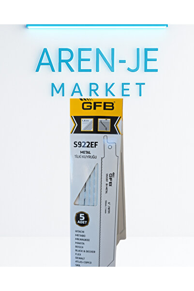 aren je Aren-Je GFB S922EF Metal Tilki Kuyruğu Testere Ucu – 150 mm / 18 TPI ...