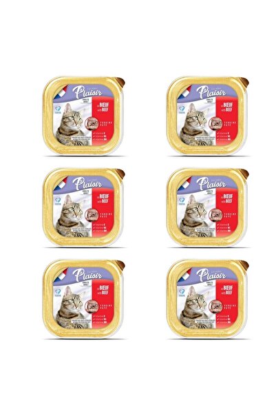 Plaisir Biftek (Sığır) Etli Pate Kısırlaştırılmış ve Yetişkin Kedi Yaş Maması...