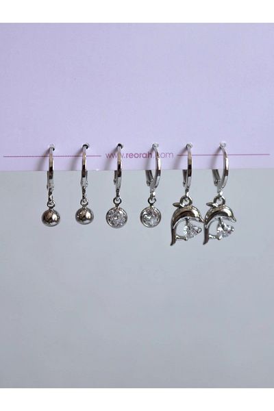 Reorah Collection Dolphin Shine Earring Set
