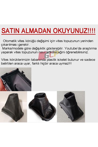GCP German Car Parts Golf 7 Automatic Gear Shift Bellows Leather -Golf 7 Dsg Bellows Dust Cover