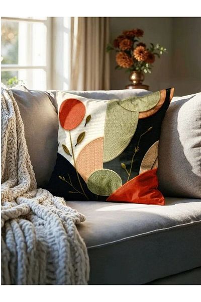 CANİLA Digital Printed Double-Sided Throw Pillow Cover Set Of 2