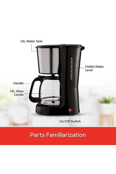 Sanford Sanford 900W 12-Cup Coffee Maker